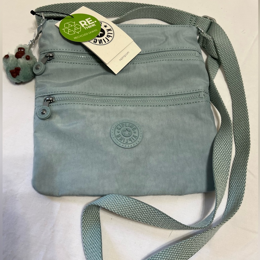 NWT KIPLING KEIKO CROSSBODY BAG - SERENE GREEN